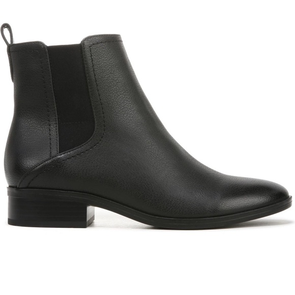 NATURALIZER Womens Black Goring Sampson Almond Toe Block Heel Chelsea 8.5 M - Picture 3 of 5